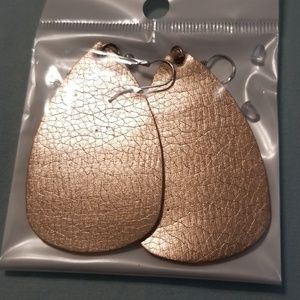Faux leather earrings